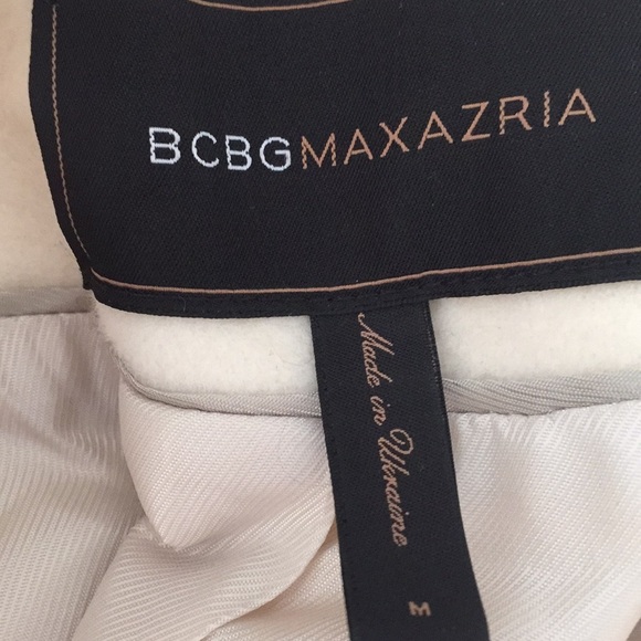 Bcbgmaxaxria Wool Jacket Ivory $358 - Picture 5 of 6
